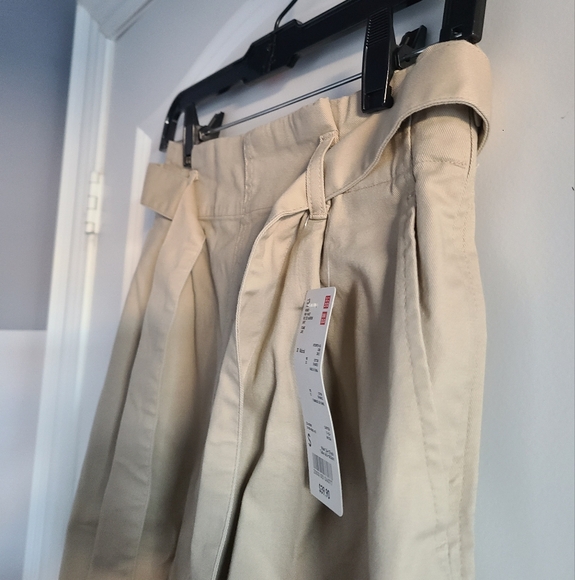 Beige Midi Skirt with Belt Uniqlo Womens Size Small - Picture 3 of 8